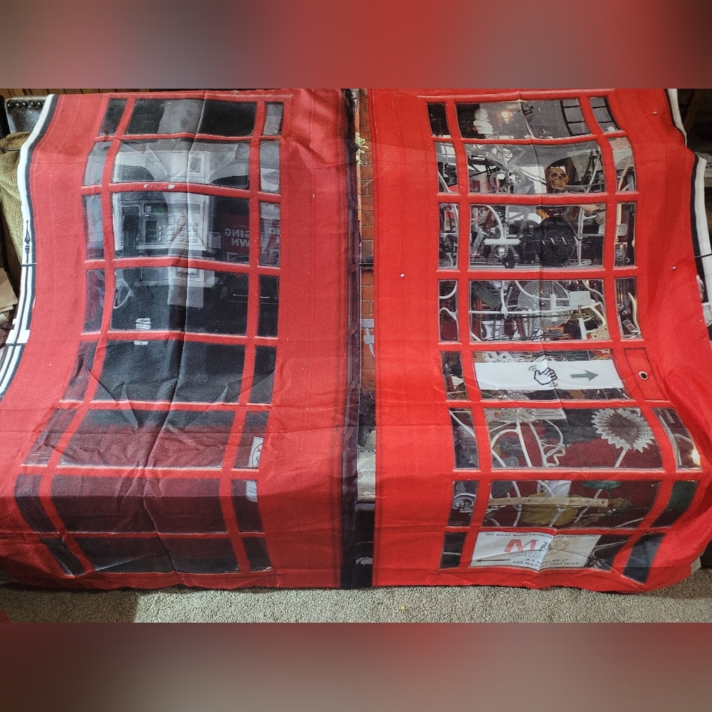 Shower curtain Halloween decor